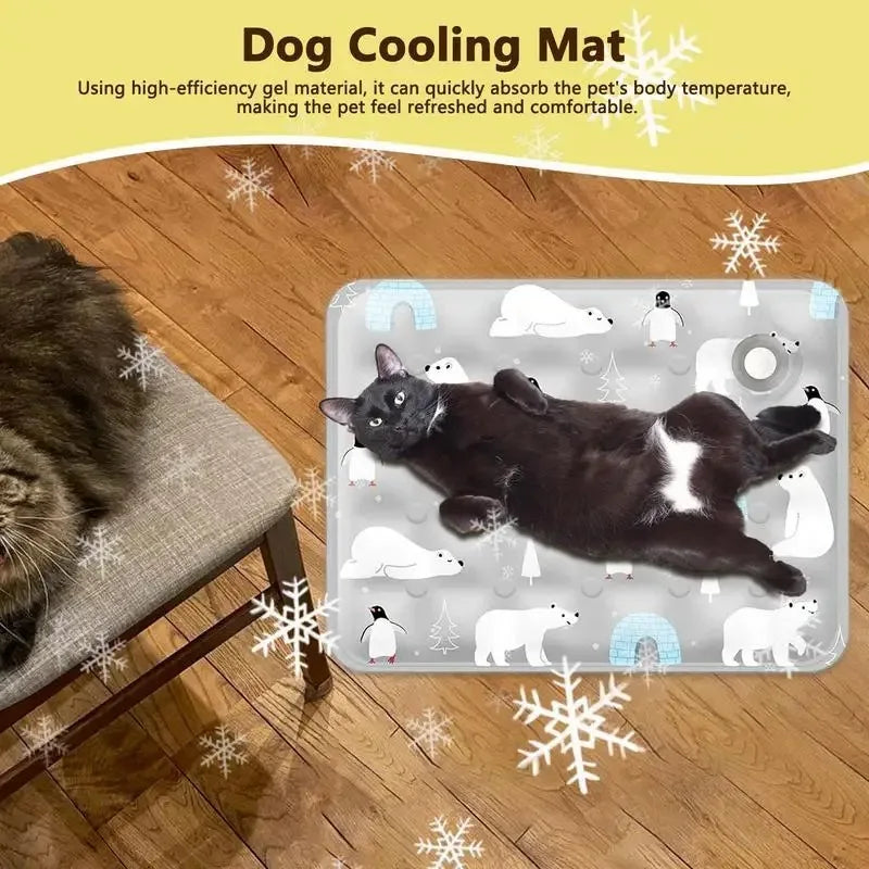 Cooling Pet Bed Mat for Cats and Dogs - Comfortable & Breathable