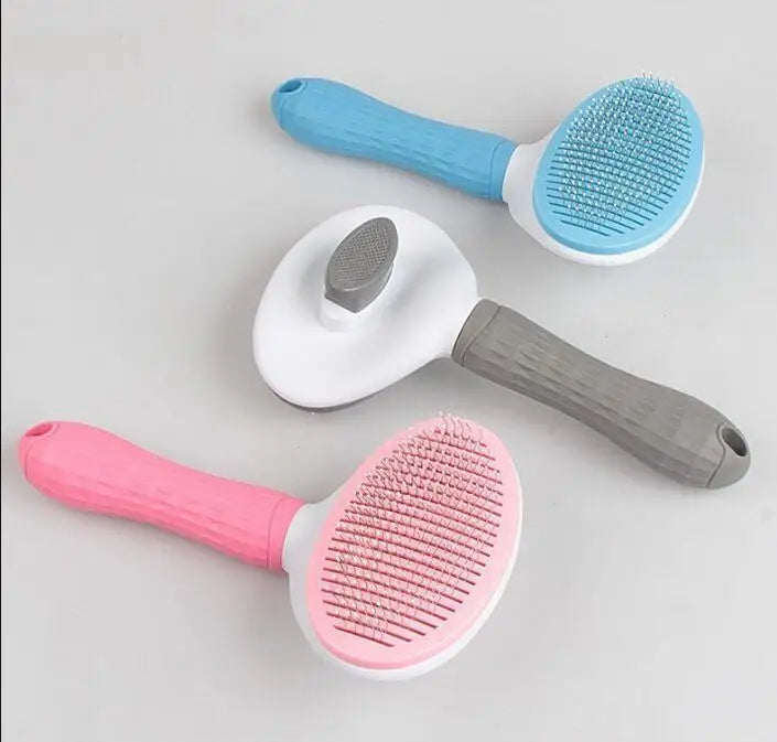 Stainless Steel Dog and Cat Grooming Brush for Long Hair