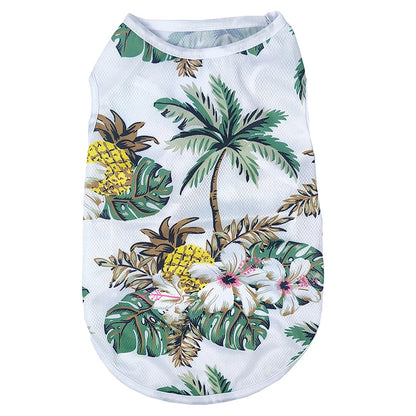 Summer Island Print Vest for Small Dogs and Cats