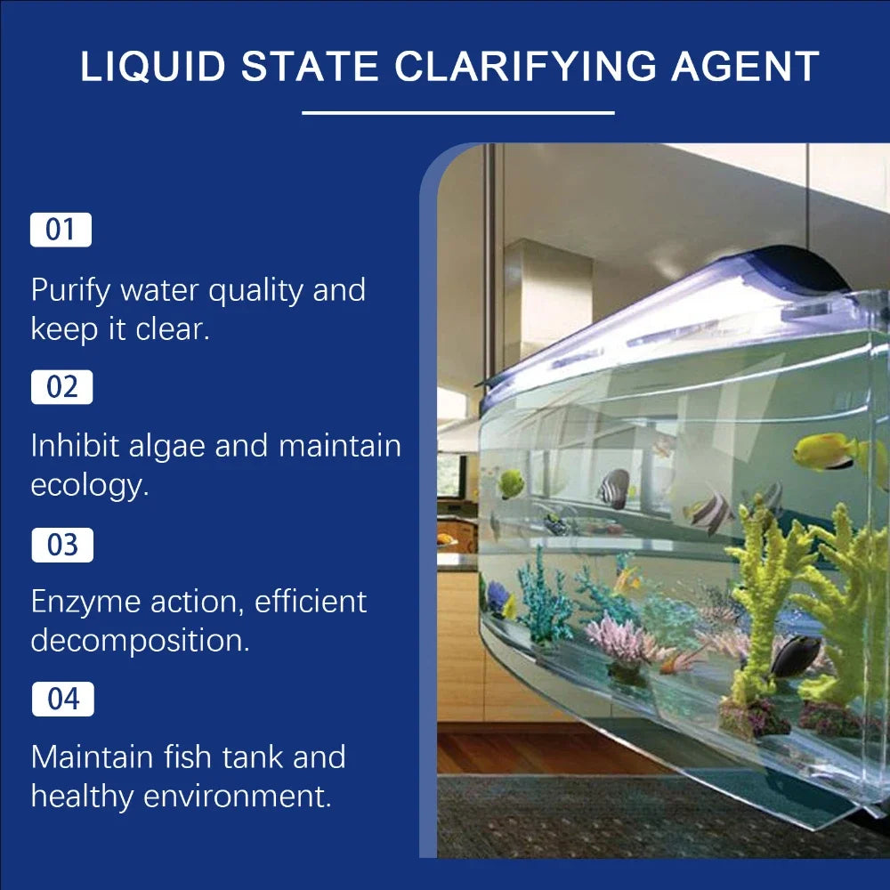 Aquarium Gravel Cleaner and Water Clarifier Solution