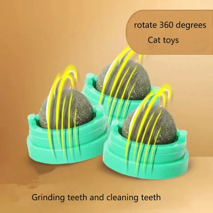 Natural Catnip Wall Ball Toy for Healthy Digestion