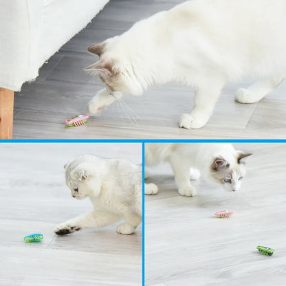 Interactive Ladybug Cat Toy - Mini Electric Pet Bug