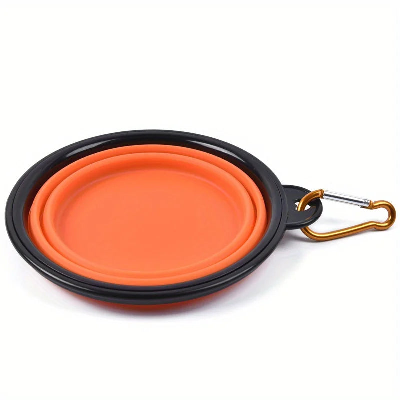 Portable Silicone Dog Bowl for Travel and Outdoor Use