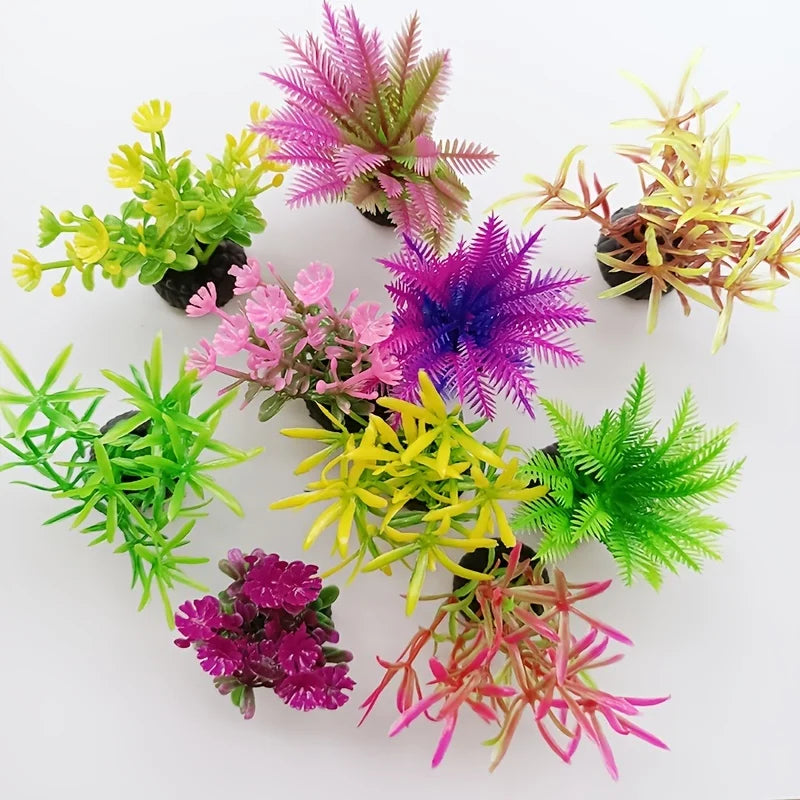 10pcs Lifelike Artificial Seaweed for Aquarium Landscaping