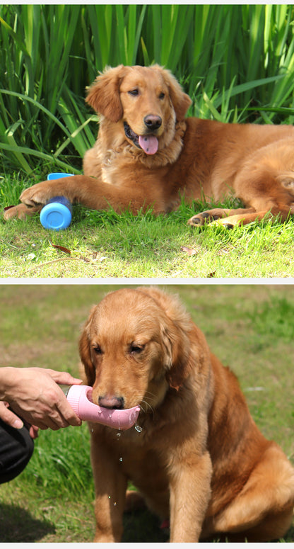 Portable Dog Water Bottle & Feeder for Outdoor Adventures