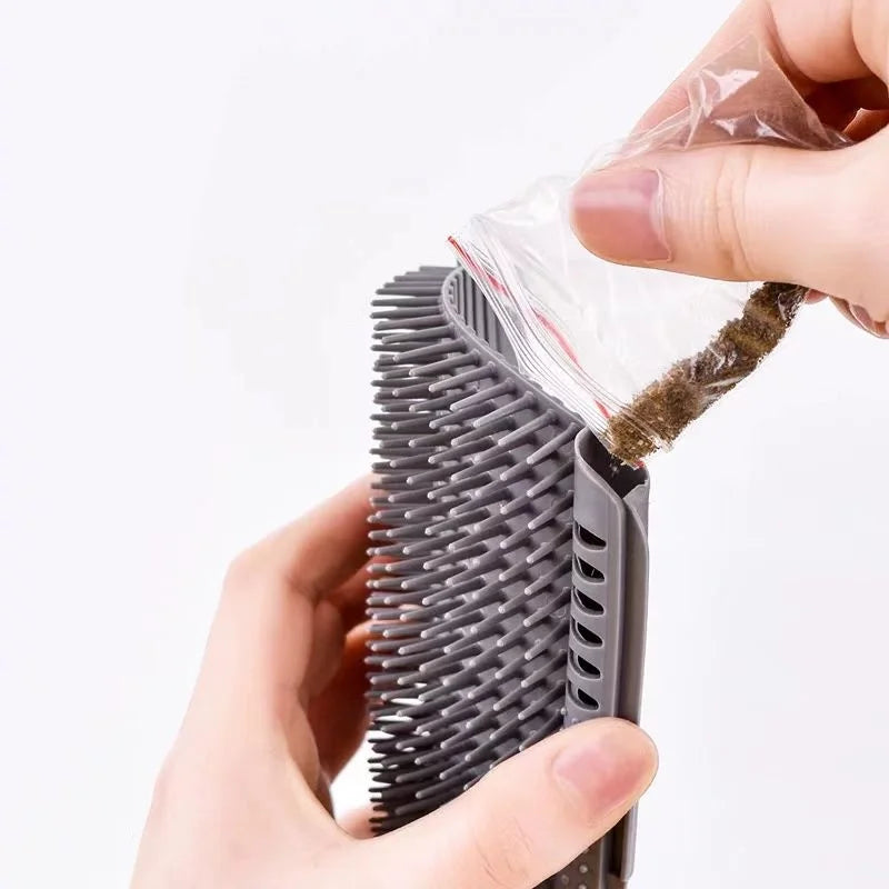 Self-Cleaning Cat Massage and Pet Hair Removal Brush