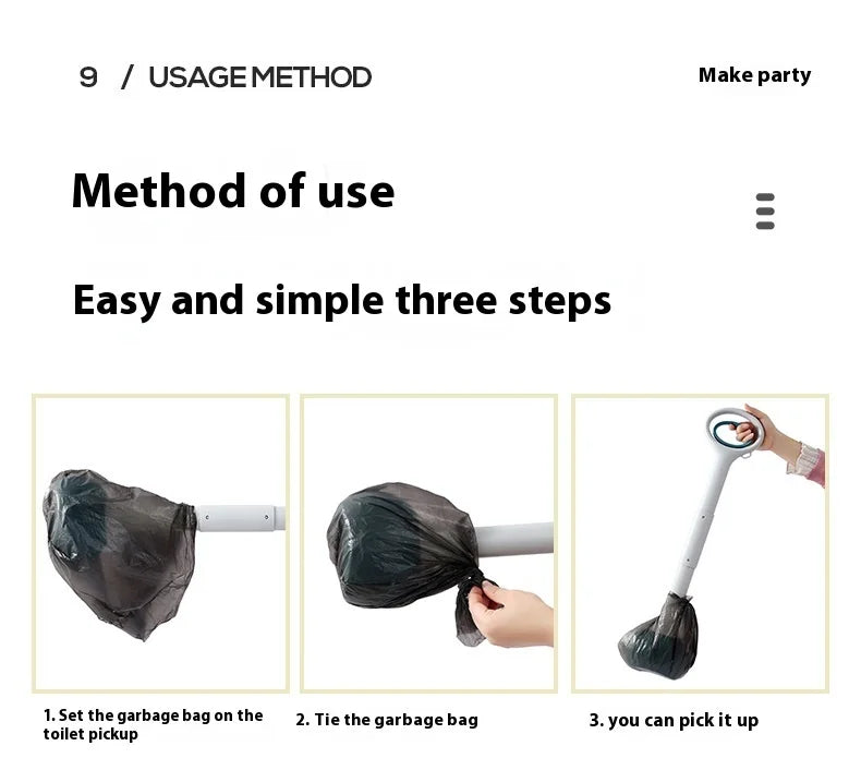70cm Portable Dog Pooper Scooper for Easy Waste Cleanup