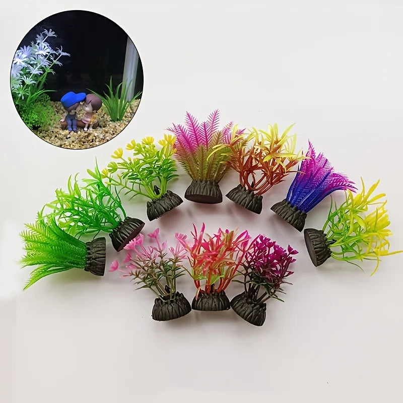 10pcs Lifelike Artificial Seaweed for Aquarium Landscaping