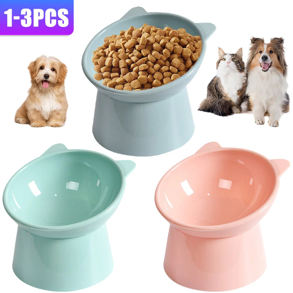 Ergonomic Tilted Cat Food Bowl for Flat-Faced Cats