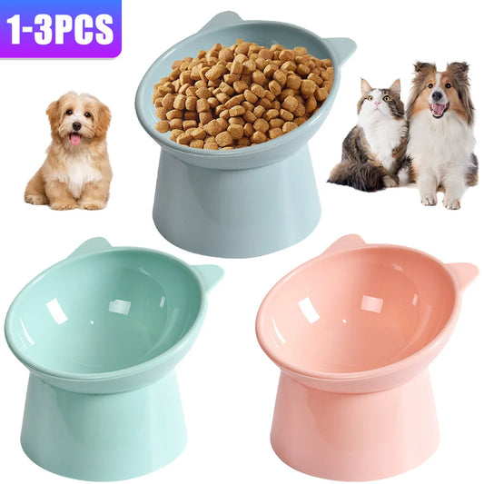 Ergonomic Tilted Cat Food Bowl for Flat-Faced Cats