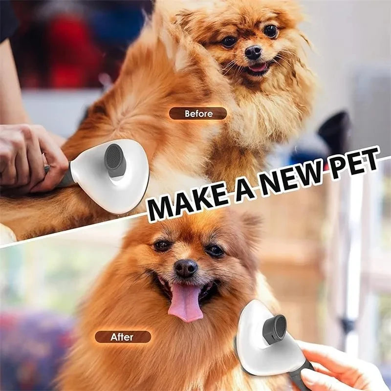 Self-Cleaning Pet Brush for Dogs and Cats