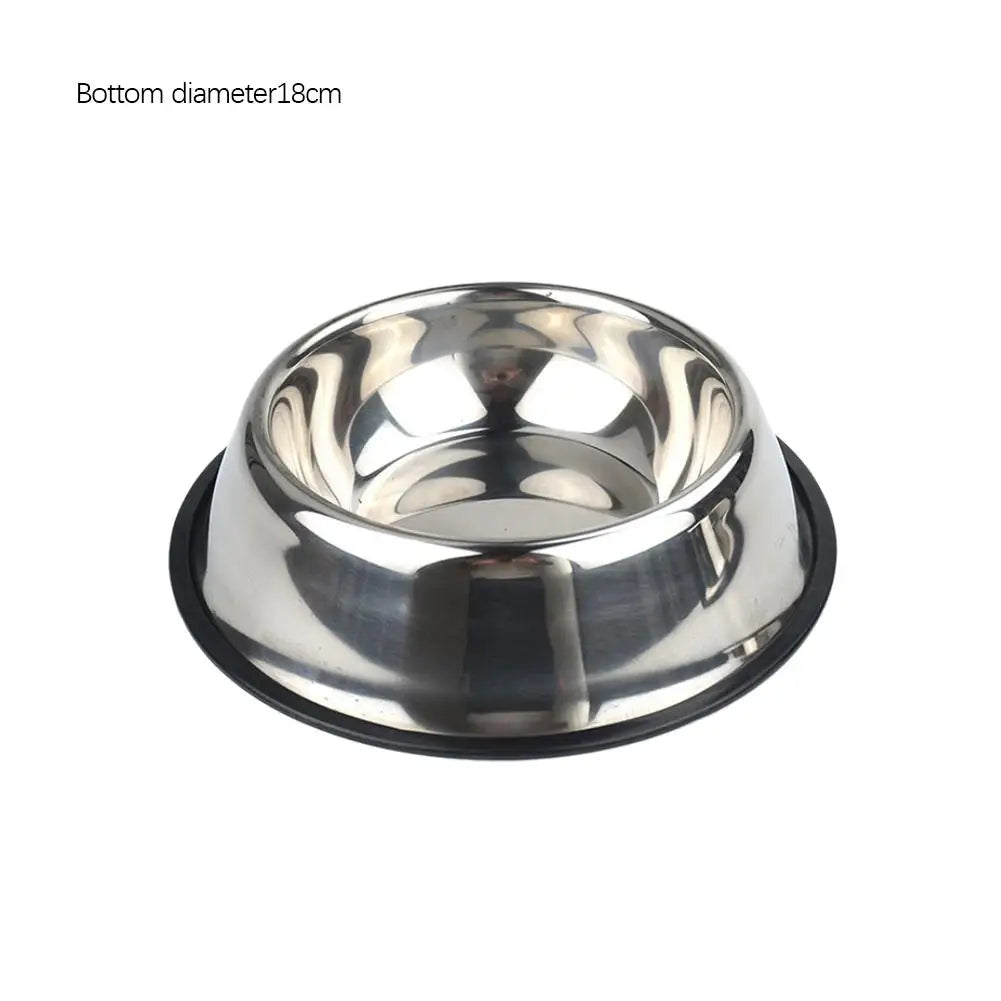 Large Steel Pet Feeding Bowl for Cats and Dogs