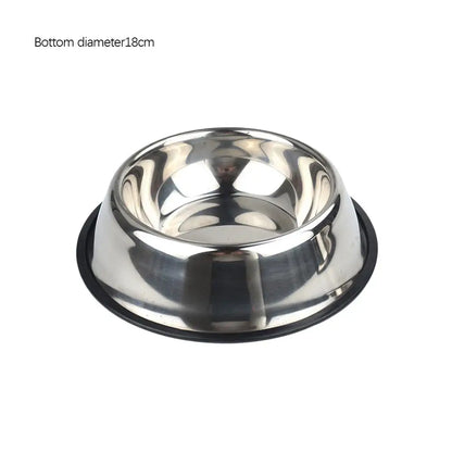 Large Steel Pet Feeding Bowl for Cats and Dogs