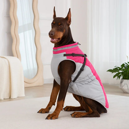 Waterproof Winter Dog Jacket with Harness for Small to Large Breeds