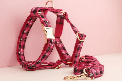 Dog Holiday Gift Set: Vest, Collar, Rope & Bow for Pets