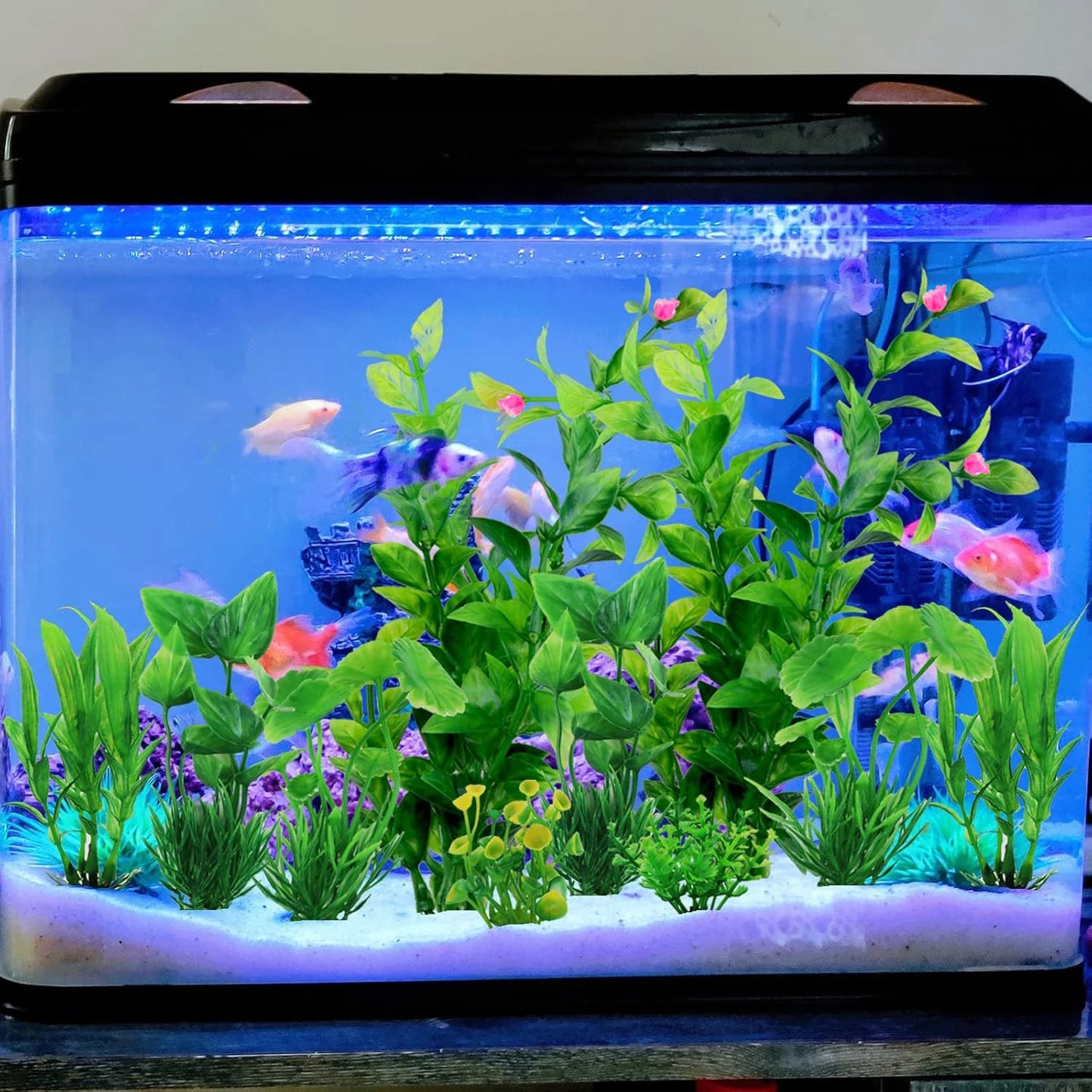 10pcs Artificial Green Plants for Fish Tanks and Aquariums
