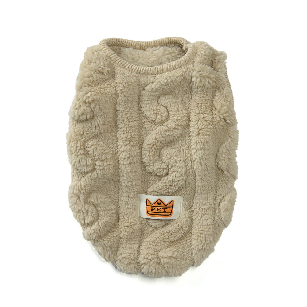 Warm Fleece Pet Sweater for Small Dogs and Cats