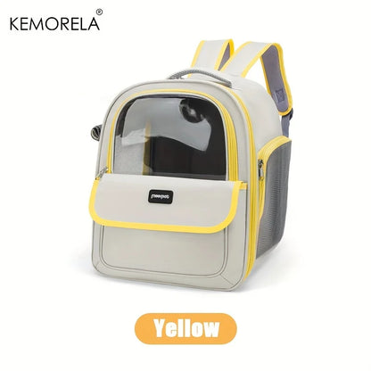 Large Transparent Pet Backpack for Cats and Dogs
