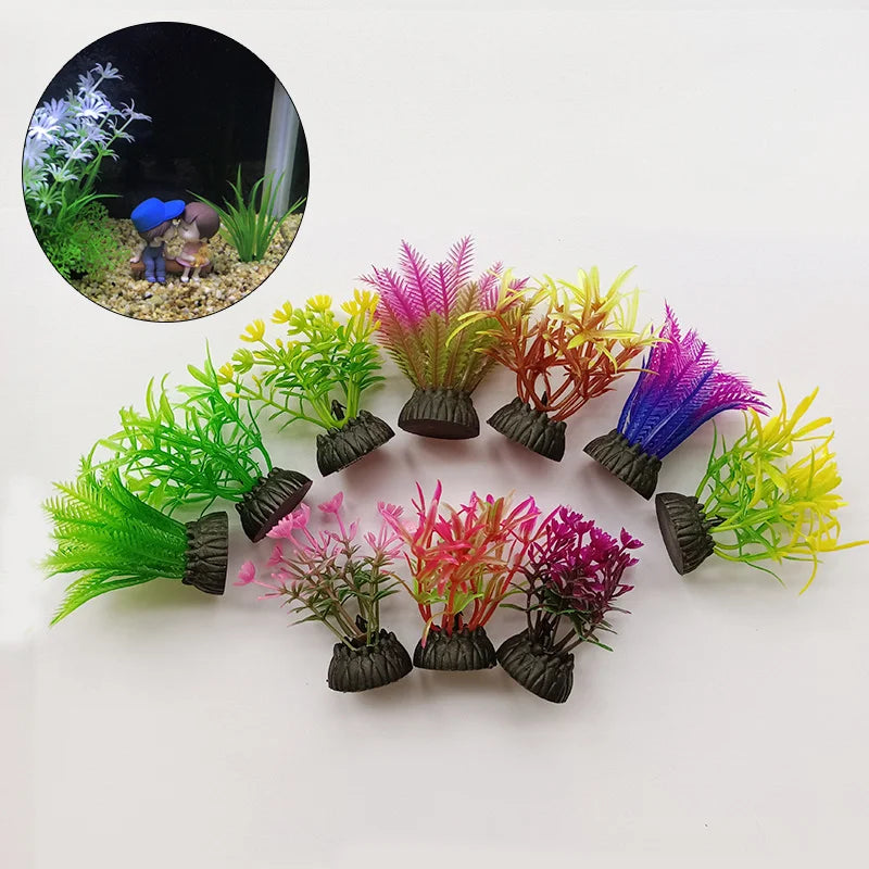 10pcs Lifelike Artificial Seaweed for Aquarium Landscaping