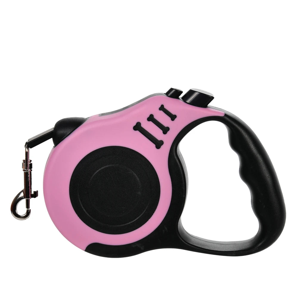Automatic Retractable Dog Leash with Nylon Rope and Harness