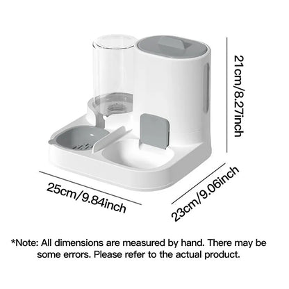 Automatic Gravity Cat Water Dispenser & Feeder - Large Capacity