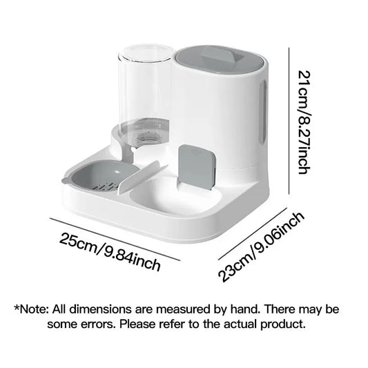 Automatic Gravity Cat Water Dispenser & Feeder - Large Capacity