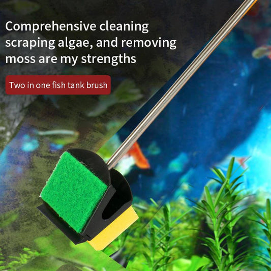 Long Handle Algae Cleaning Brush for Aquariums