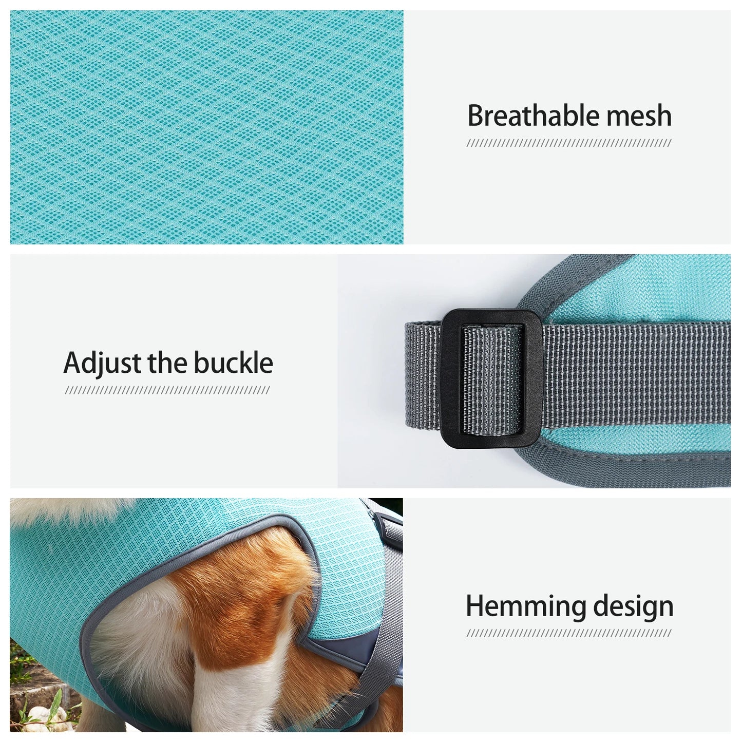 Adjustable Cooling Vest for Dogs - Lightweight & Reflective