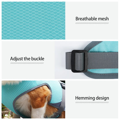 Adjustable Cooling Vest for Dogs - Lightweight & Reflective