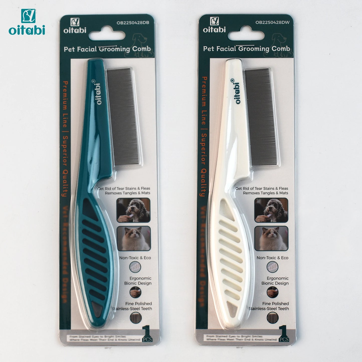 Flea & Lice Comb for Dogs and Cats with Rounded Teeth