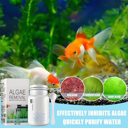 Aquarium Algae Cleaning Powder & Tablet for Fish Tanks