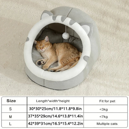 Warm Cat House and Dog Bed Tent for Cozy Sleeping