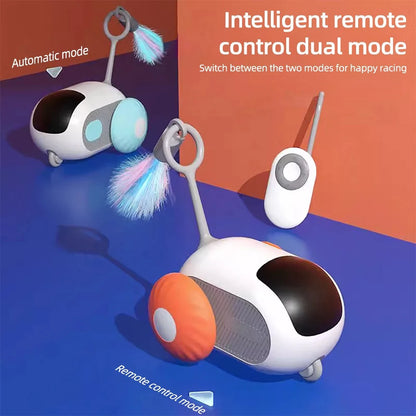 Interactive Remote-Controlled Toy Car for Cats and Dogs