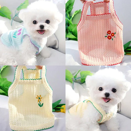 Summer Thin Strap Soft Dog Clothing for Small Pets
