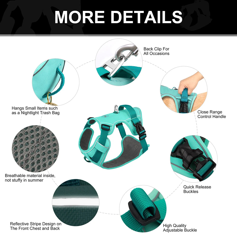 Breathable Reflective Dog Harness - Adjustable for All Sizes