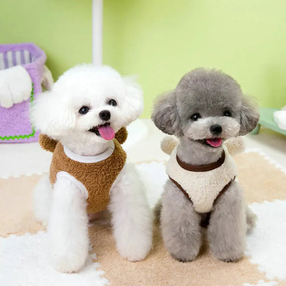 Warm Fleece Dog Sweater Vest for Small Breeds