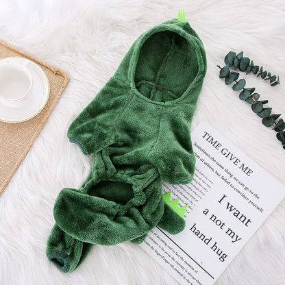 Cozy Fleece Jumpsuit for Small Dogs and Cats