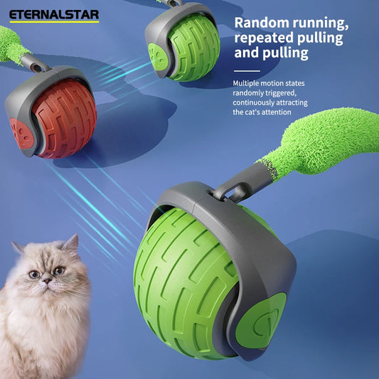 Interactive Smart Rolling Cat Toy - USB Rechargeable Ball