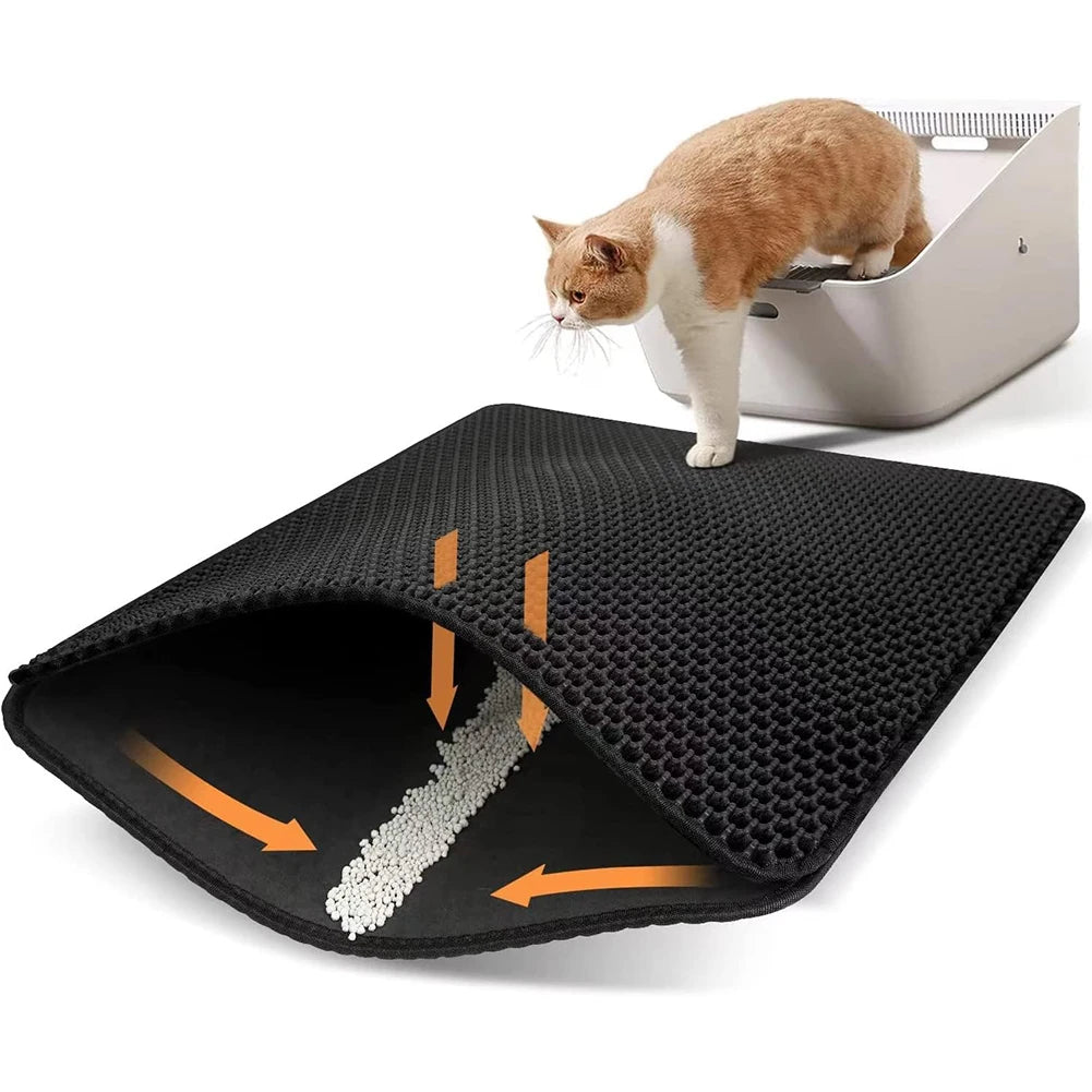 Waterproof Cat Litter Mat Non-Slip Trapping Floor Pad