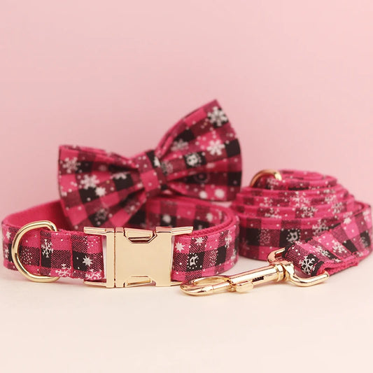 Dog Holiday Gift Set: Vest, Collar, Rope & Bow for Pets