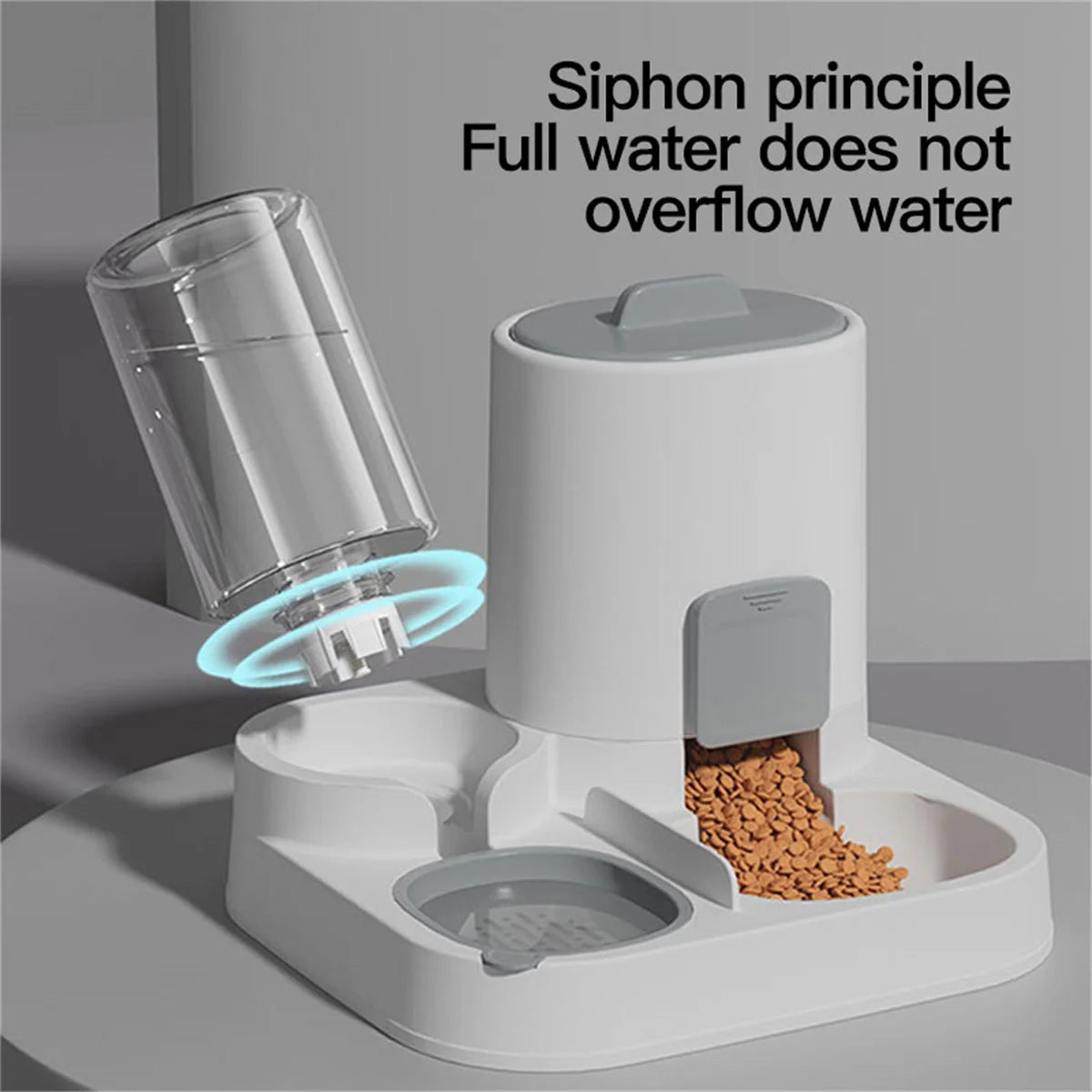 Automatic Gravity Cat Water Dispenser & Feeder - Large Capacity
