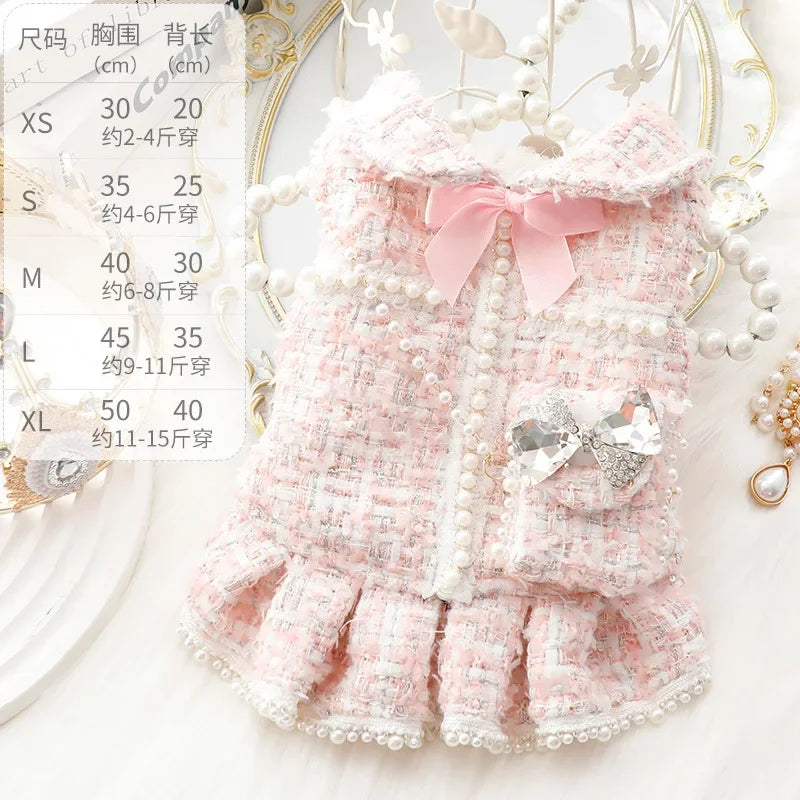 Winter Dog Dress for Weddings and Special Occasions