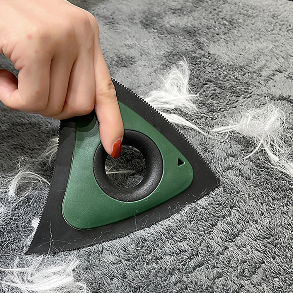 Triangular Pet Hair Remover Brush for Bed and Sofa