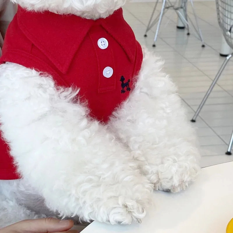 Soft Breathable Polo Shirt for Small Dogs and Puppies