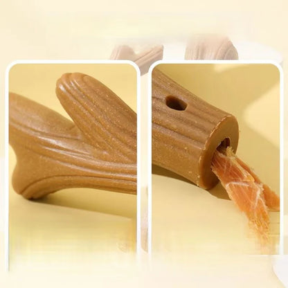 Durable Pine Wood Dog Chew Toy for Teeth Cleaning