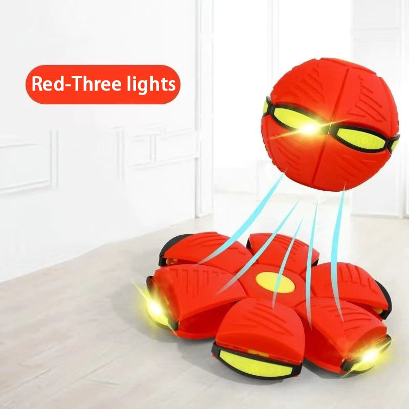 Durable Elastic Flying Saucer Ball for Dogs and Kids Outdoors