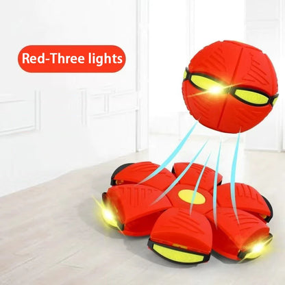 Durable Elastic Flying Saucer Ball for Dogs and Kids Outdoors