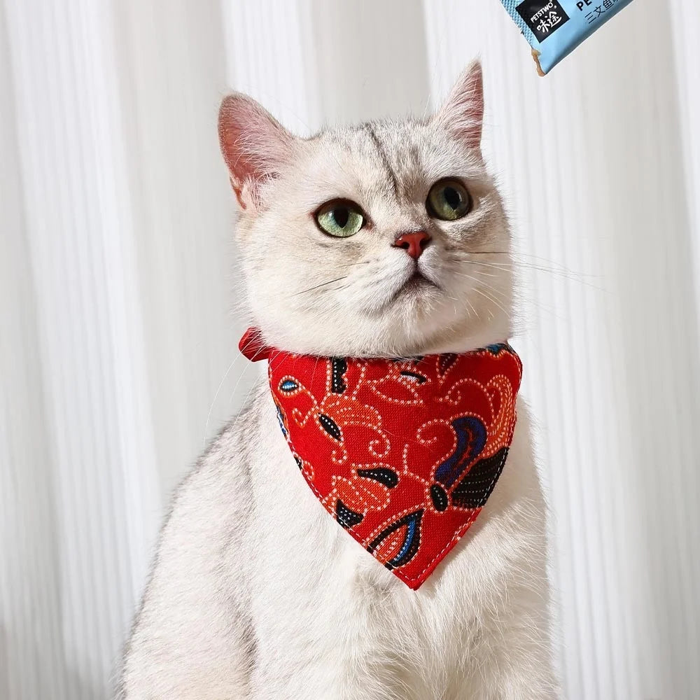Adjustable Triangle Scarf for Dogs and Cats, XS-L
