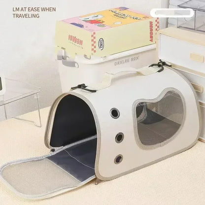 Cat Travel Backpack with Mesh Window - Foldable Carrier Tote