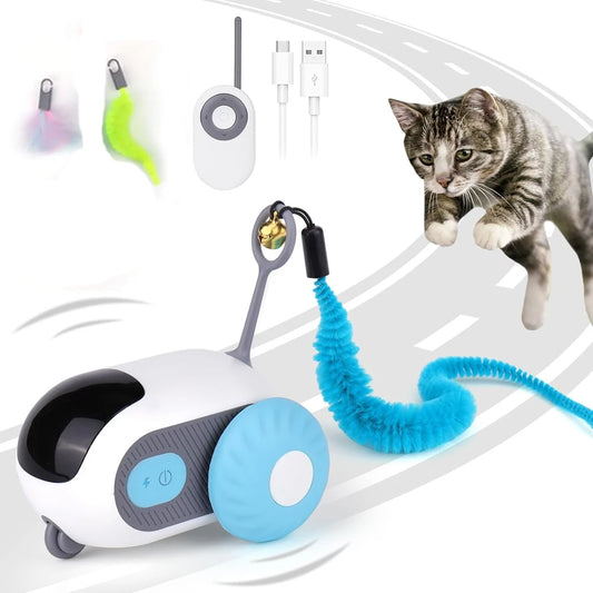Interactive Remote-Controlled Toy Car for Cats and Dogs